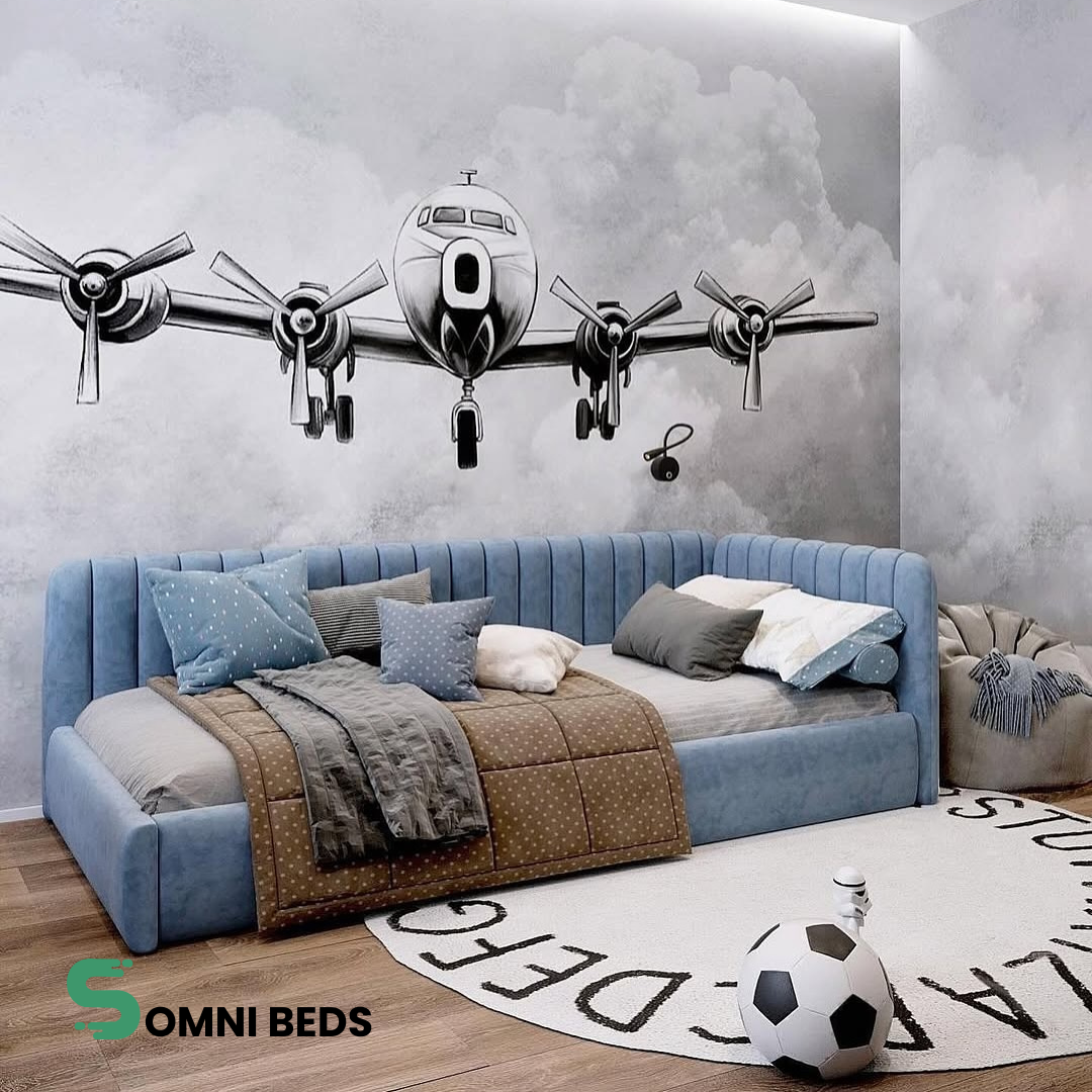 VelourNest Nova Corner Sofa Bed | Somni Beds #B56 B