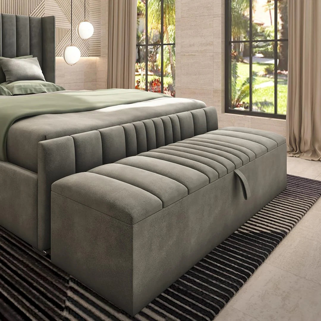 Belgravia Velvet Storage Bench | Somni Beds #O1